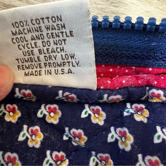 Vintage VERA BRADLEY Royal 1992 Business Bag Tech Laptop Handled Case Indiana - Picture 15 of 17